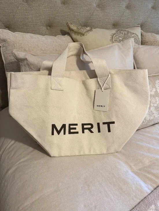 MERIT The Everything Bag canvas tote - Brand New with tag