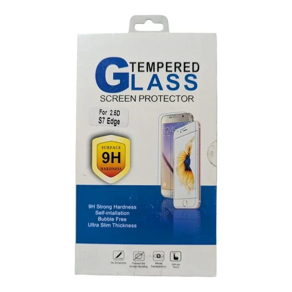 F6. 2-Pack Lot Unipha Tempered Glass 9H Screen‎ Protector Samsung Galaxy S7 Edge