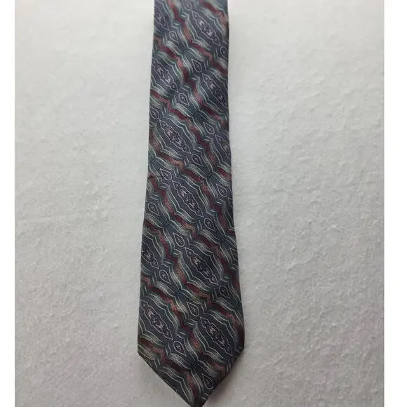Christian Dior Vintage VTG Mens Tie Multi Color