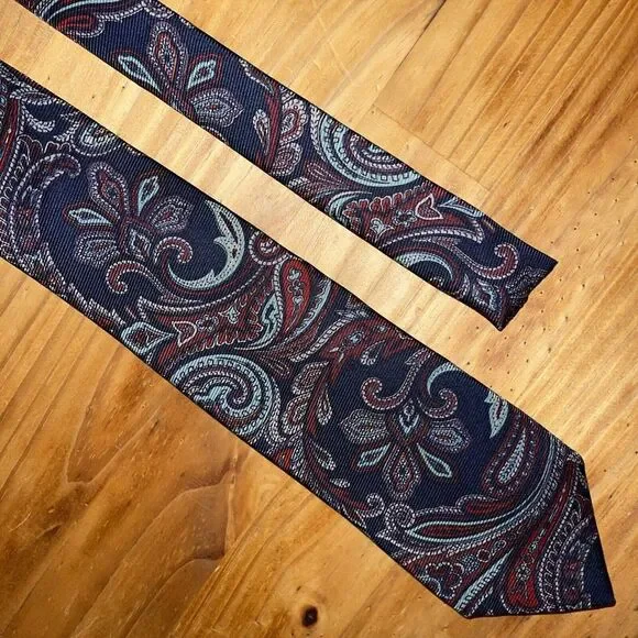 Ferrell Reed‎ Neck Tie Men Gray Paisley