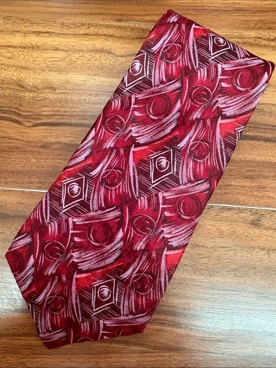 Sheaf & Gaber Neck Tie Silk‎ Geometric