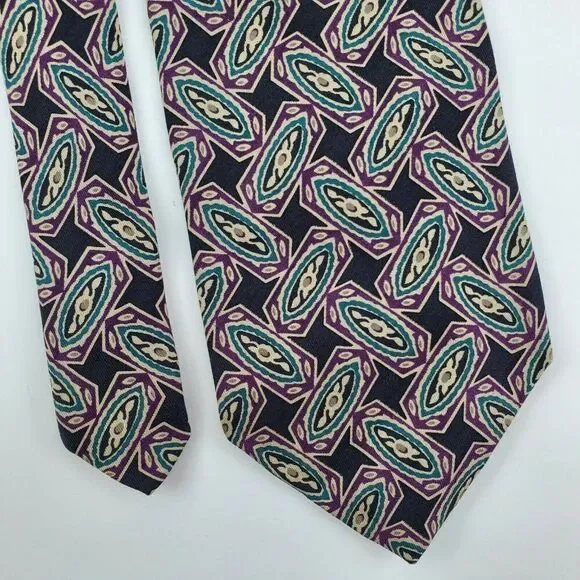 Robert Talbot Carmel Valley Black Silk Tie‎