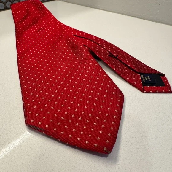 Brooks Brothers Makers Tie‎ Red Polkadot Old Money Necktie Quiet Luxury Designer