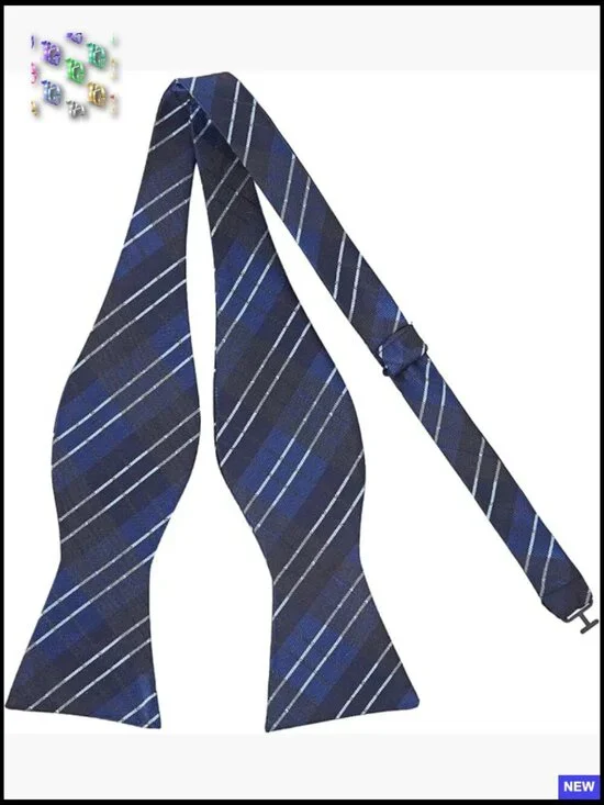 Polka Dot Silk Bow Tie Retro Elegant Classic Mens Formal Accessory Adjustable