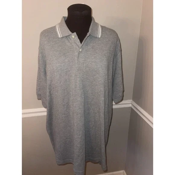 J Crew Gray Polo‎ Shirt Oversized Mens XL NWT