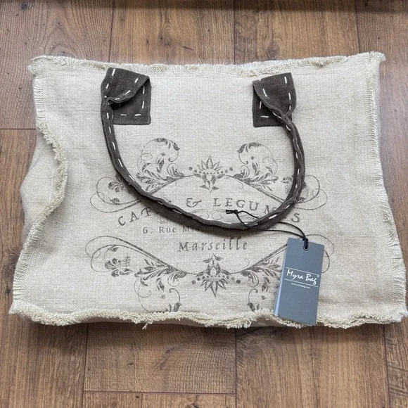 Myra NWT Handbags Signature Line Small Tote Bag Vtg French Design NEW Market