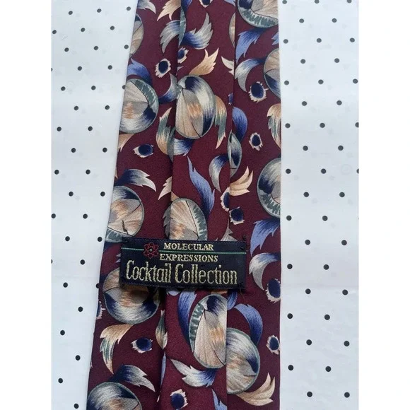 Novelty Cabernet Sauvignon Wine‎ Tie Burgundy Martini Cocktail Necktie