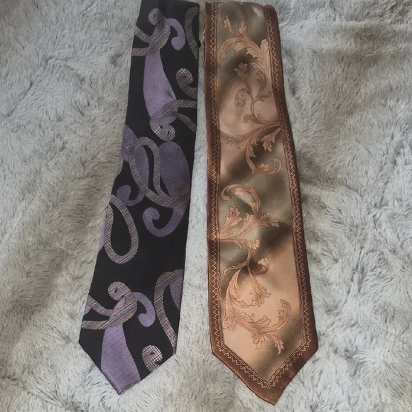 Elegant Black and Brown Ties Set