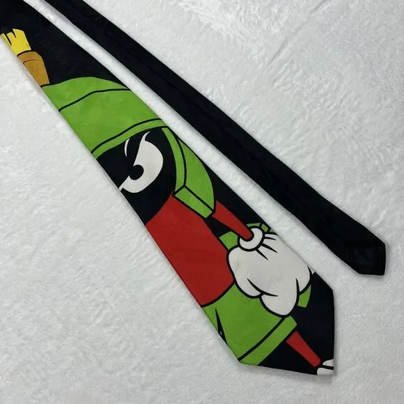 Looney Tunes Mania Mens Necktie Marvin the Martian 1996 Vintage Novelty Tie