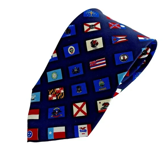 USA United States Flag Silk Necktie Tie 60