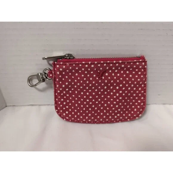 AMERICAN EAGLE OUTFITTERS RED CANVAS POUCH COIN/ MAKEUP 4
