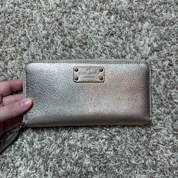 Kate Spade Wellesley Neda Continental Zip Around Wallet Rose Gold