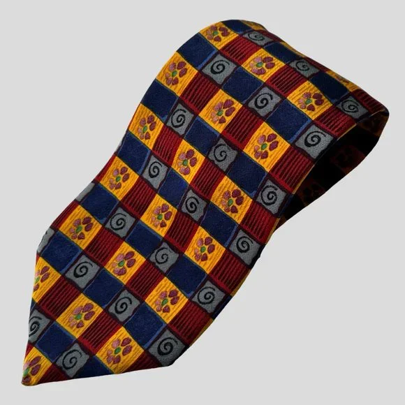 Jerry J. Garcia Silk Snail Garden Collection Nine Stonehenge Neck Tie EUC