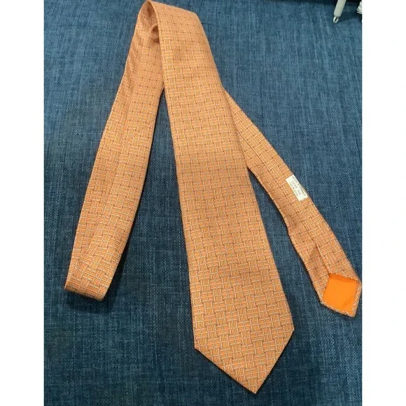 HERMES VINTAGE ROPE RINGS TIE   HIGH END FRANCE Beautiful