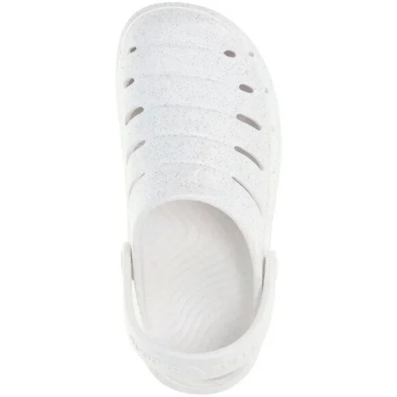 Rugged Shark LITTLE GIRL Clogs SIZE 13 White Sparkle Waterproof NEW