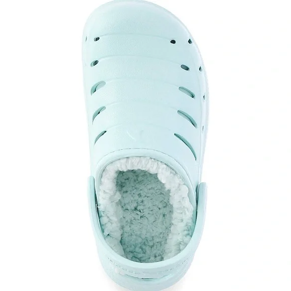 Rugged Shark TODDLER GIRLS FAUX SHERPA LINED Clogs SIZE 7 Mint Sandals NEW