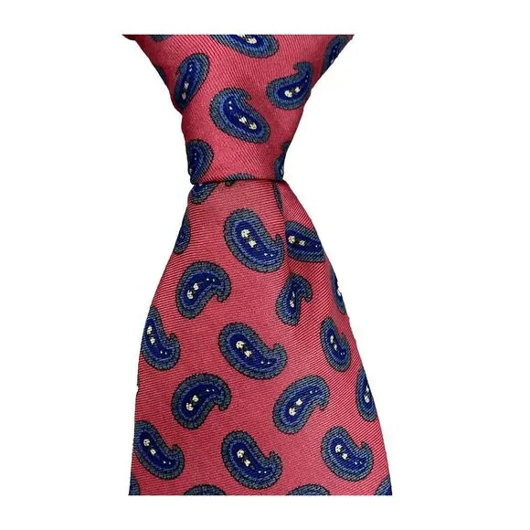 Robert Talbott Nordstrom Men's Silk Necktie Paisley Hand‎ Sewn Corpcore Business