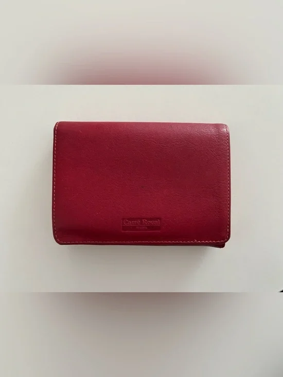 CARRE ROYAL Paris Made in France Leather Kiss-Lock Wallet