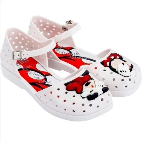 Mini Melissa Girls furadinha  cushioned super comfortable sandal Sz 2 and 3 new