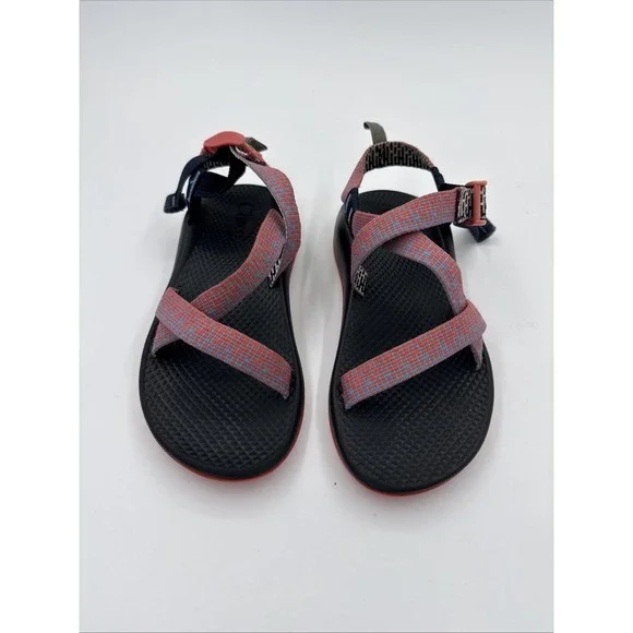 Chaco Kids Z/1 EcoTread Water Sandals Size 3 Black & Penny Coral Hiking Boating