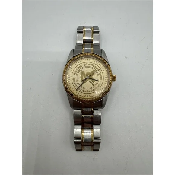 Vintage Hamilton Artcraft Men's Watch UA Steamfitters Union Plumbers‎ Quartz 8