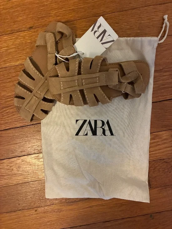 zara toddler suede sandals