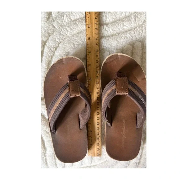 Tommy Bahama Flip Flops Kids Brown Good Casual Beach Thong Sandals‎