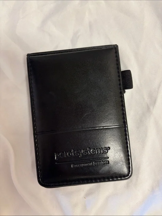 LEEDS  Perotsystems Wallet Card Holder Black