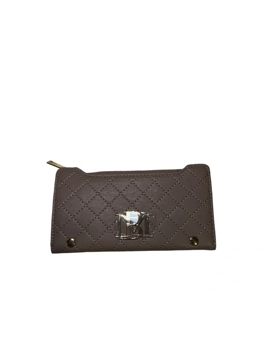 Badgley Mischka Diamond Quilting Long Card Wallet - Taupe