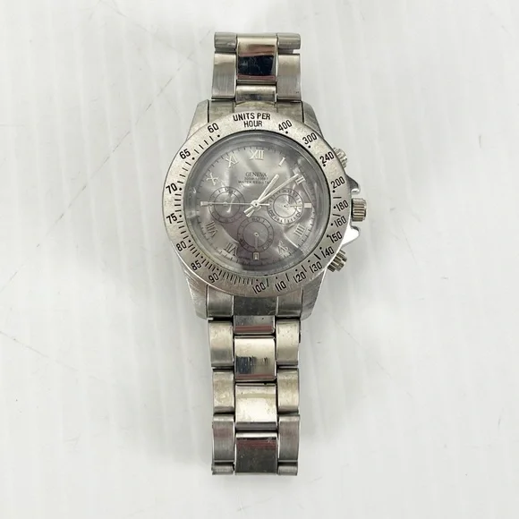 Geneva 1000FT Water Resistant Japan Movt Watch AS IS