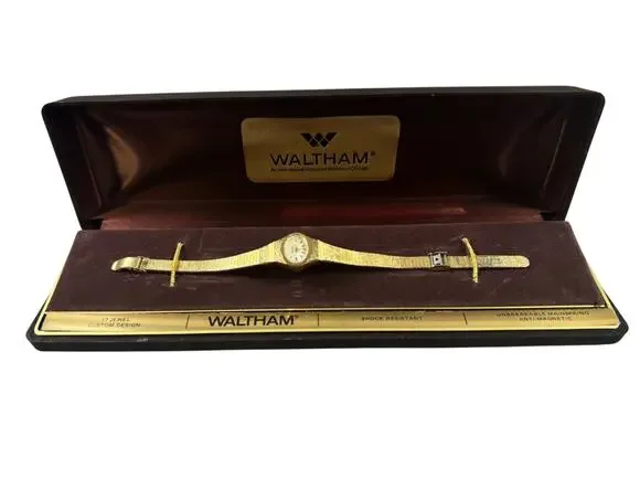 Vintage Waltham 17 Jewel Ladies Cocktail Dress Watch - Non-Working Original Box