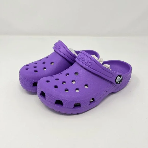 Crocs Classic Clog Size C11 Purple Kids Slip On Water Shoes Sandals
