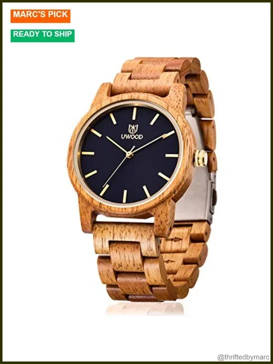 Wooden Watch Men Minimalist Handmade Lightweight Watch