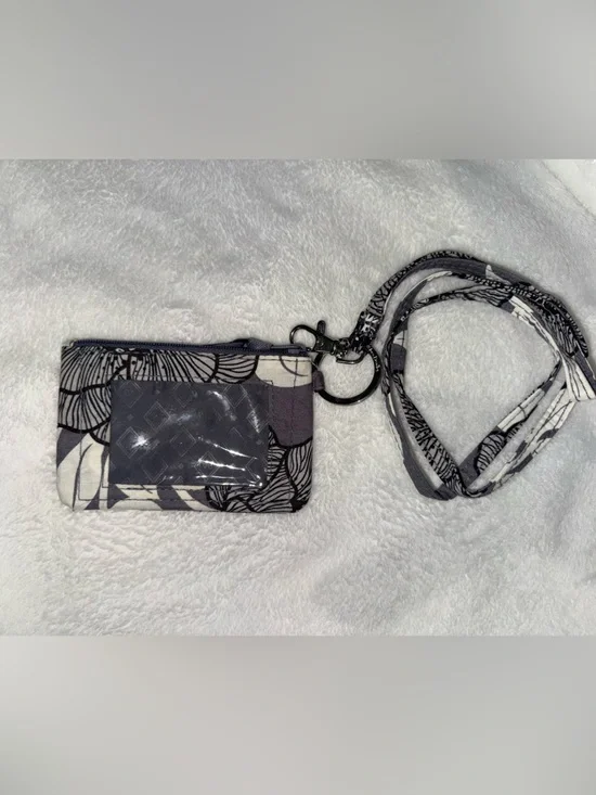 Vera Bradley Floral Print Badge Holder Lanyard