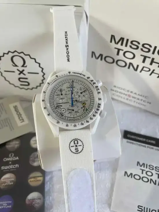 NWOT Swatch x Omega Bioceramic MoonSwatch Mission to the Moonphase Watch Men's