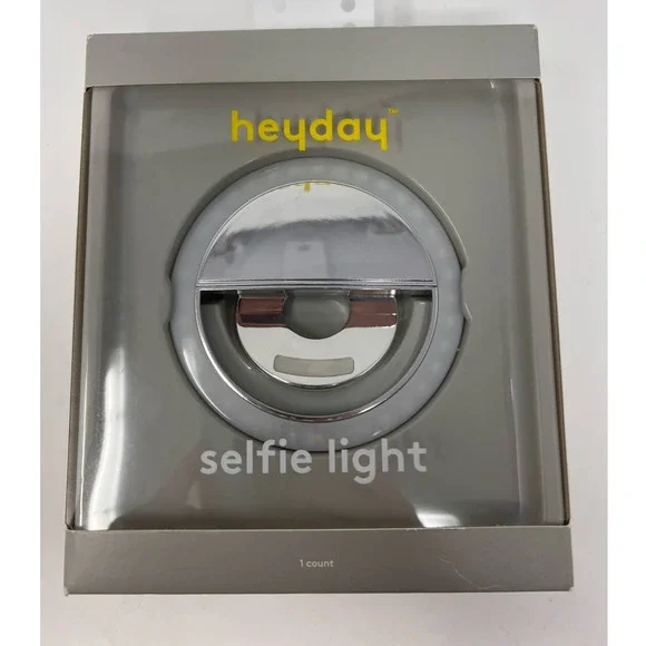 Heyday Selfie‎ Light Three Brightness Settings Warm & Cool Light Rechargeable
