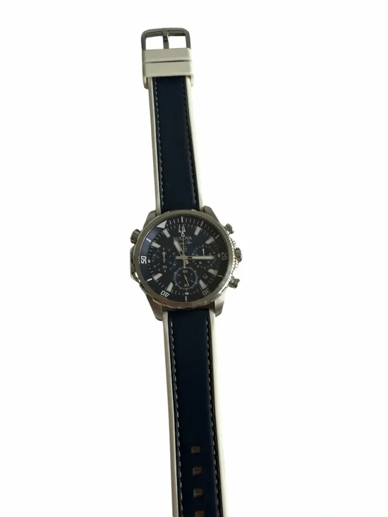 Bulova Navy and white  Chronograph Wristwatch