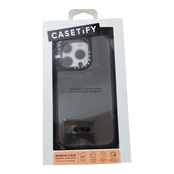N2. CASETiFY - Mirror Case with MagSafe‎ for Apple iPhone 15 Pro - Reflective