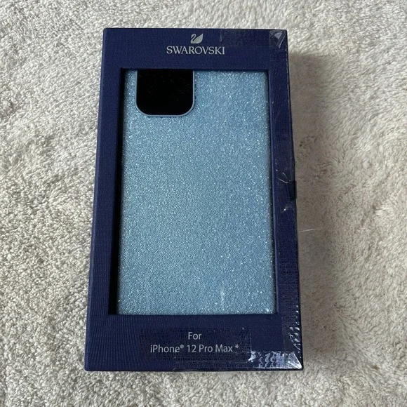 Swarovski‎ Smartphone Case Glam Rock iPhone 12 Pro Max Crystals Blue 5616362