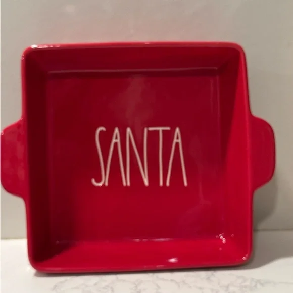 Rae Dunn - Red Santa Small Casserole Dish