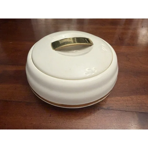 Jaypee Alisa Neo Insulated Casserole Hot Box - Stainless Steel White & Gold