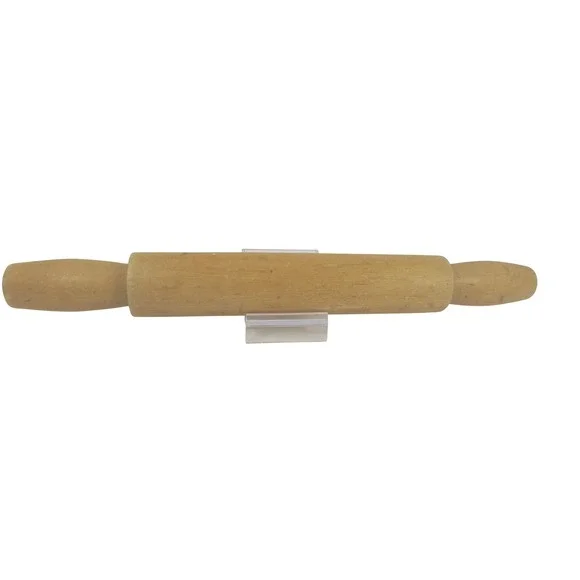 Vintage Natural Wood One Piece Rolling Pin‎ Classic Handheld Kitchen Baking Tool