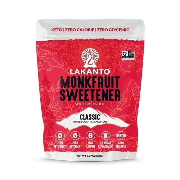 Lakanto Classic Monk Fruit Sweetener with Erythritol Classic White 8.29 oz