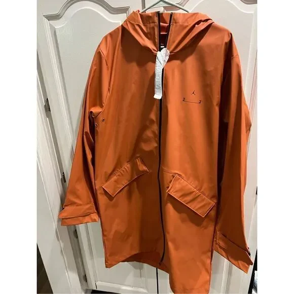NWT Nike Jordan 23 Engineered Rain Trench Jacket Rust Oxide DV7699-872 M…