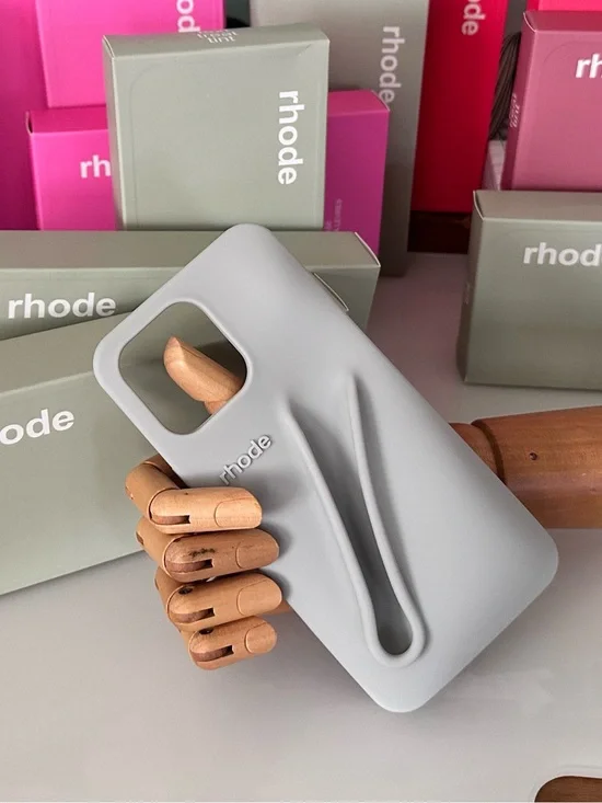 NEW Rhode Gray Silicone Lip Case | NIB iPhone 14/15/16