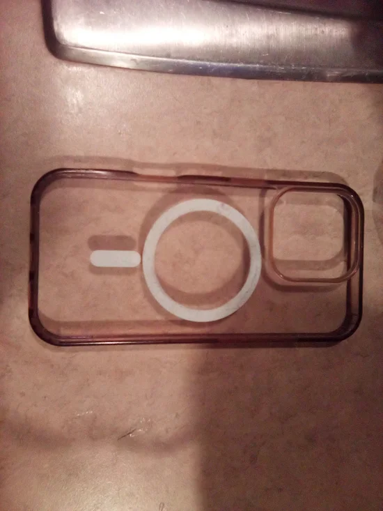 Apple Clear MagSafe Compatible iPhone Case with Rose Tint