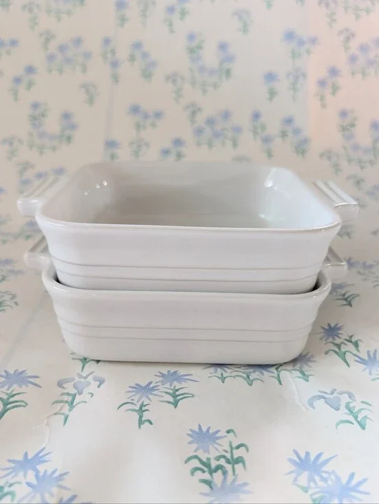 Set of 2 Le Creuset Heritage Stoneware Small 6