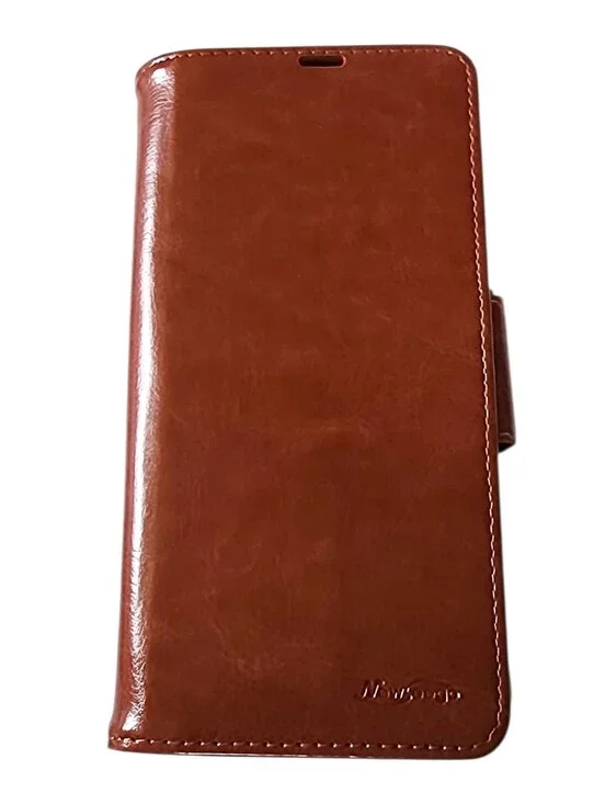 Newseego Tan Leather Wallet Case For Samsung S20 Ultra