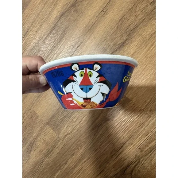 Vintage Kellogg's Frosted Flakes Tony The Tiger Cereal Bowl 1950s 1970s 2000s