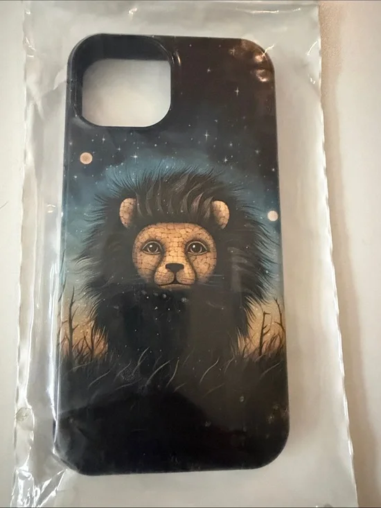 Black Lion Graphic Phone Case - Unbranded Stylish Protection
